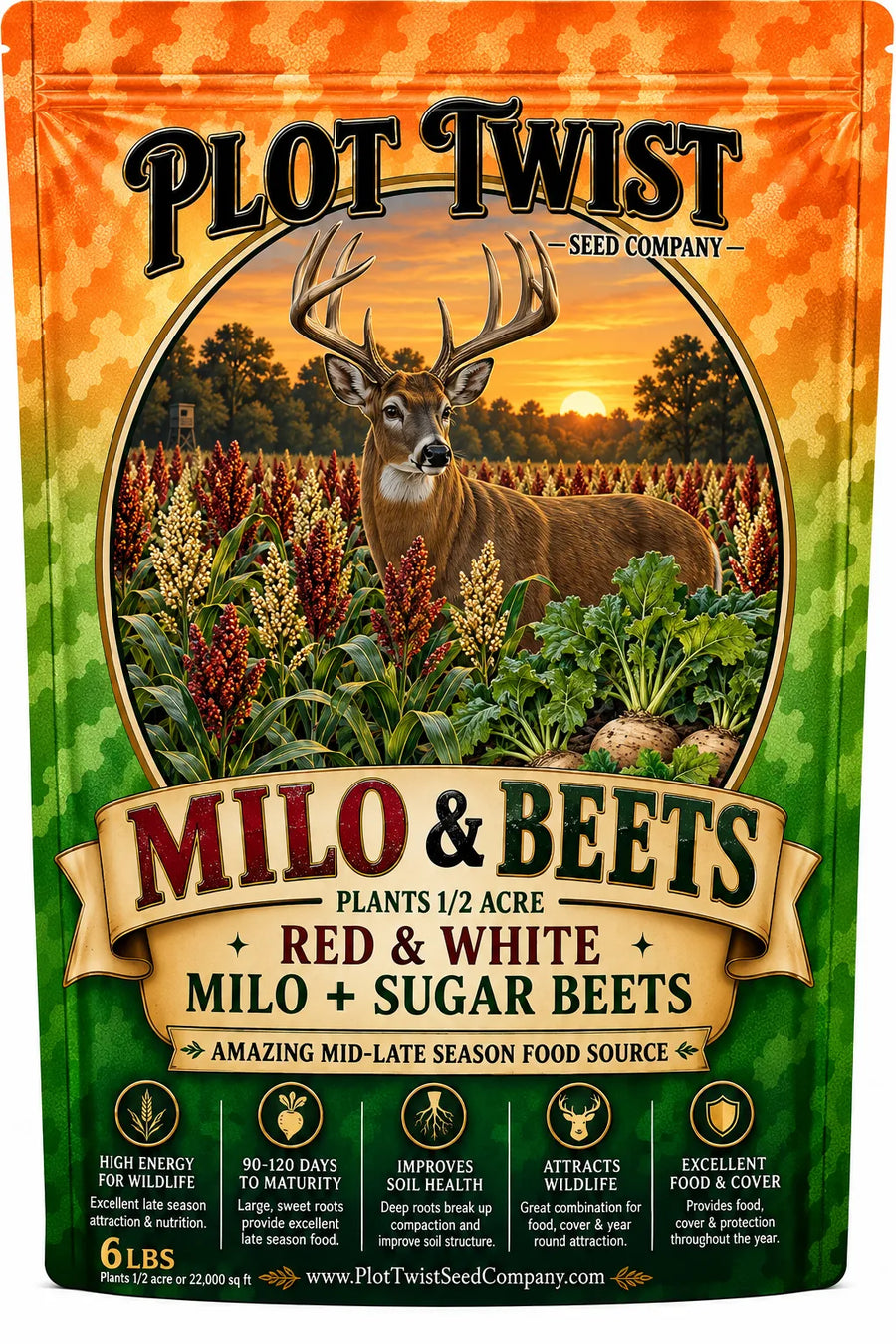 Plot Twist Milo & Beets 6 lb seed bag