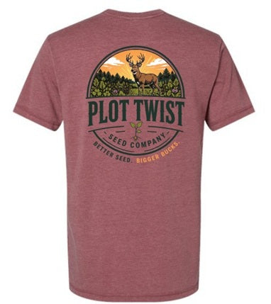 Plot Twist T-Shirt (Sunset Rouge)