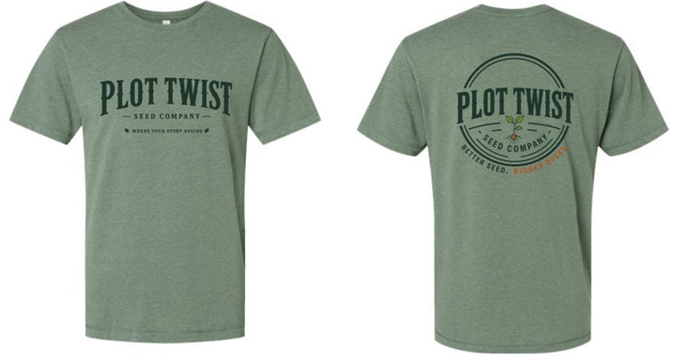 Plot Twist T-Shirt (Seed Logo Basil)